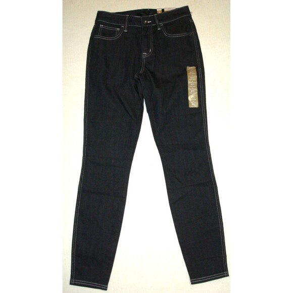 New NWT Womens 0 Short Prana Oday Jeans Denim Wash Blue White Stitc 25 X 28 Dark - Picture 2 of 6